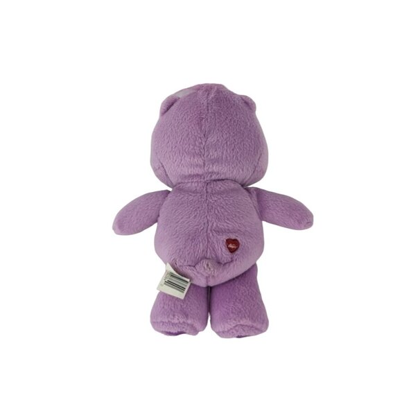 Care Bears Share Bear Plush Purple Lollipop 7" Stuffed Animal Toy 2004 - Picture 2 of 6